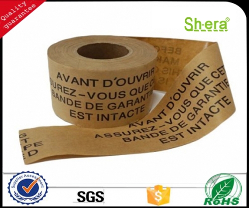 Wet water reinforced kraft paper tape