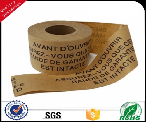 Wet water reinforced kraft paper tape