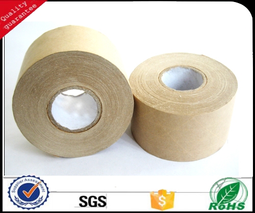 Wet water reinforced kraft paper tape